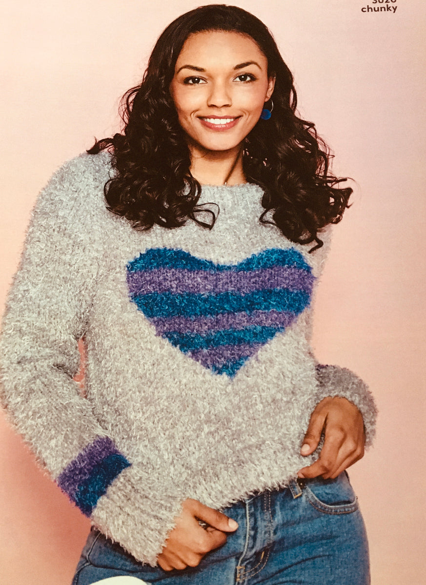 3026 robin mardi gras Chunky Boxy Sweater knittimg pattern