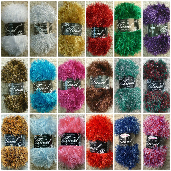 Love Me Yarns 24 Days to Christmas King Cole Tinsel Advent Calendar Box