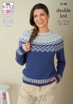 King Cole 6148 Sweaters in Baby Alpaca DK (leaflet)