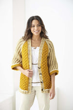 King Cole 6219 Sweater and Cardigan in Big Value Super Chunky (leaflet) Knitting Pattern