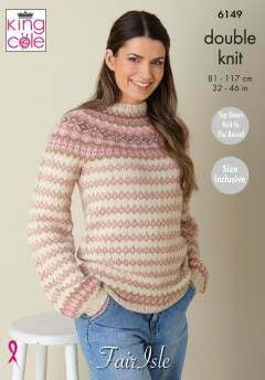 King Cole 6149 Sweater and Accessories in Baby Alpaca DK (leaflet) Knitting Pattern