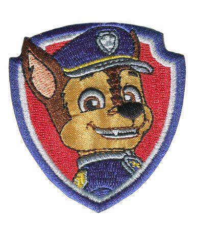 Paw Patrol Embroidered Iron on Motif Chase