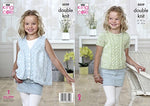 5039 King Cole Children’s Top & Waistcoat Knitted in Calypso Double Knitting Pattern