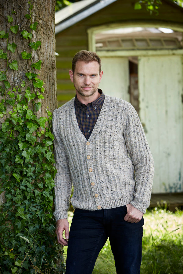 9341 Stylecraft Men’s Aran Jumper & Cardigan Knitting Pattern