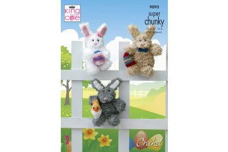 9095 Crochet Easter Bunnies in Tufty Super Chunky & Big Value Super Chunky Crochet Pattern