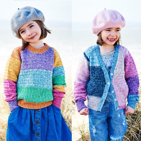 9538 Stylecraft Batik Children’s Jumper & Cardigan Double Knitting Pattern