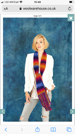 9185 Stylecraft Cabaret Double Knitting Ladies Wrap & Scarf Knitting Pattern