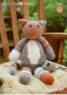 9235 Stylecraft Toy Cat and Mouse Double Knitting Pattern