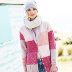 9675 Stylecraft Batik Swirl Ladies Cardigan, Hat & Scarf Double Knitting Pattern