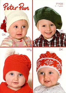 P1103 Peter Pan Baby/Children Double Knitting Hat Pattern