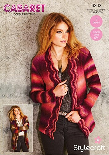 9302 Stylecraft Ladies Double Knitting Cardigan Pattern