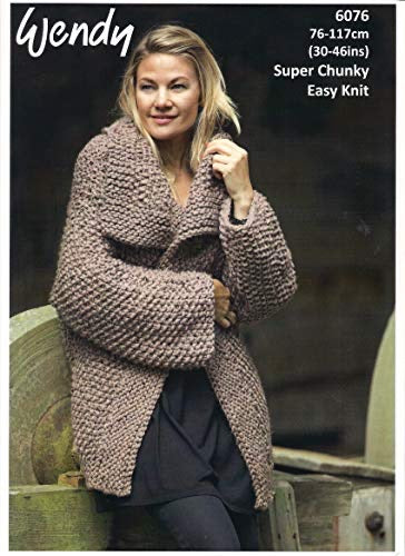 6076 Wendy Ladies Super Chunky Knitting Pattern