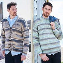 9572 Stylecraft Life Aran Men’s Jumper & Cardigan Knitting Pattern