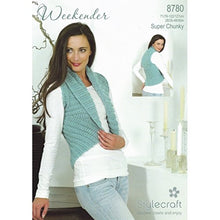 8780 Stylecraft Weekender, Waistcoat/Shrug, Super Chunky Knitting Pattern