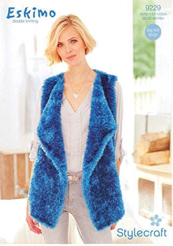 9229 Stylecraft Waterfall Waistcoat Double Knitting Pattern