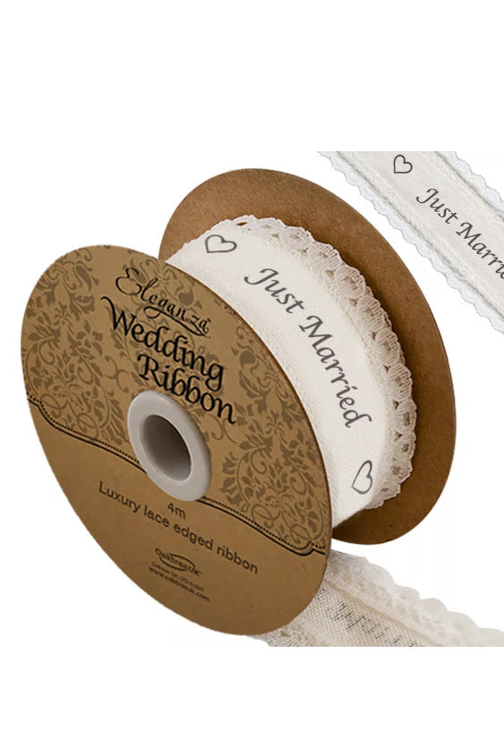 Eleganza Cotton Lace Ribbon Happily Ever After