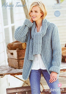 9205 Stylecraft Ladies Alpaca Tweed Chunky Knitting Pattern