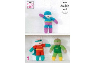 9104 king Cole Superhero Double Knitting Pattern