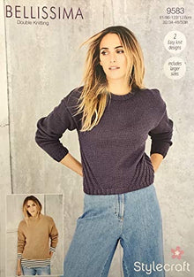 9583 Stylecraft Belissima Jumper Double Knitting Pattern