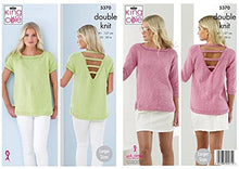 5370 King Cole Ladies Cotton Top Double Knitting Pattern