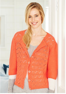 9374 Stylecraft Ladies Classique Cotton Double Knitting Cardigan Pattern