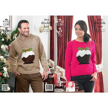 3810 King Cole DK Christmas Pudding Sweaters Knitting Pattern