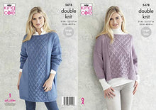 5478 King Cole Ladies Drifter Jumper Double Knitting Pattern